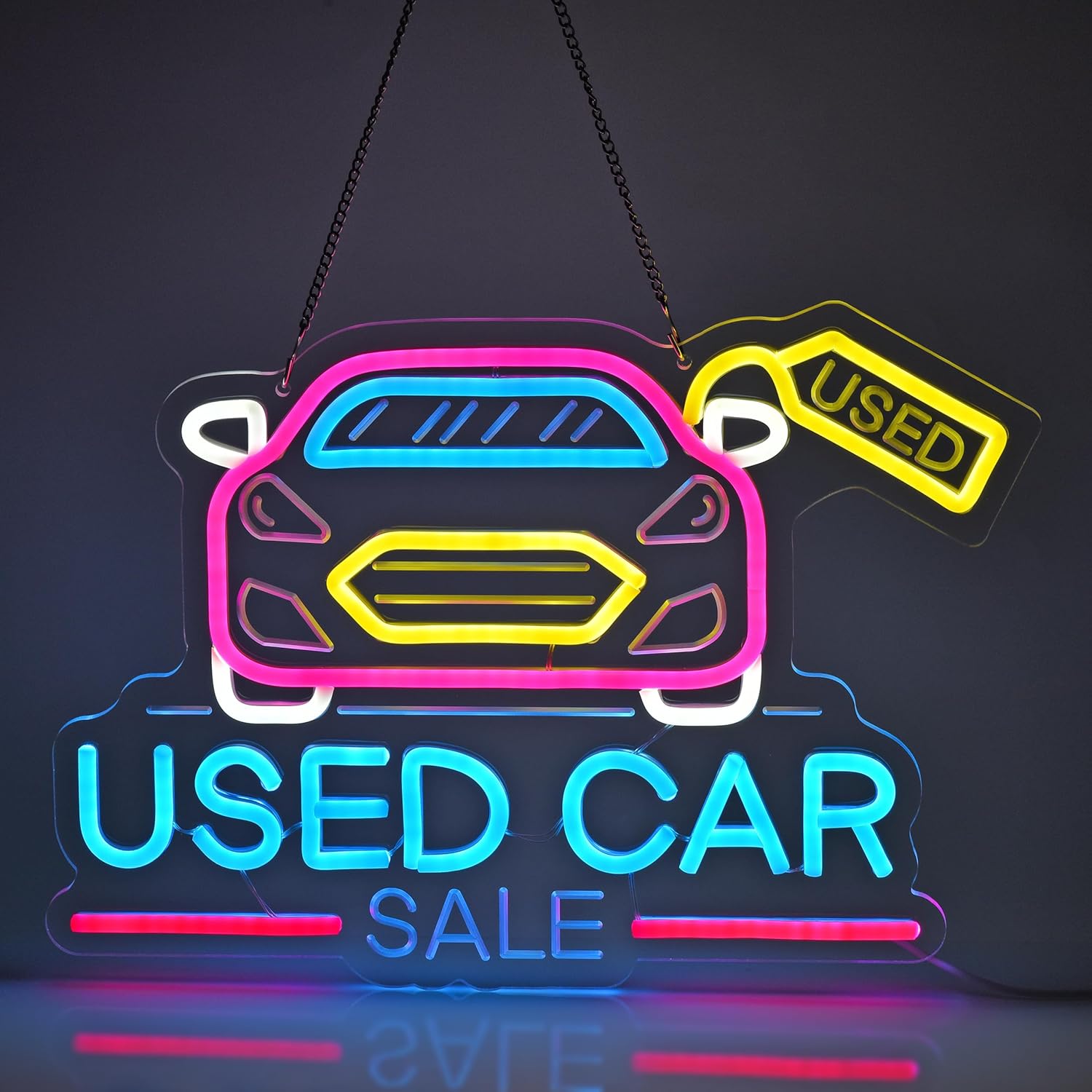 Auto Repair Shop For Sale - Used Car Sale Neon Sign USB
