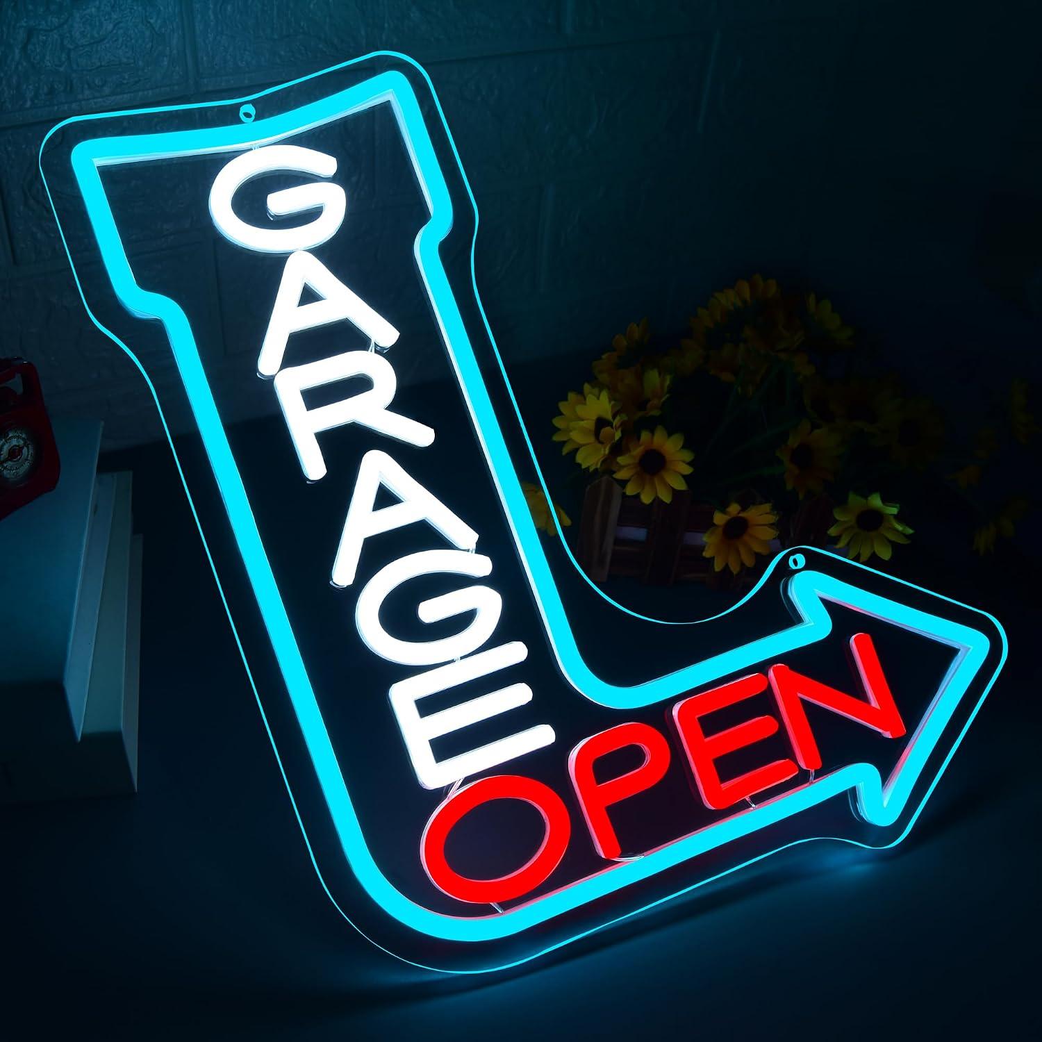 Garage Open Arrow Neon Sign Us - đánh giá và giá Auto Repair Shop Open