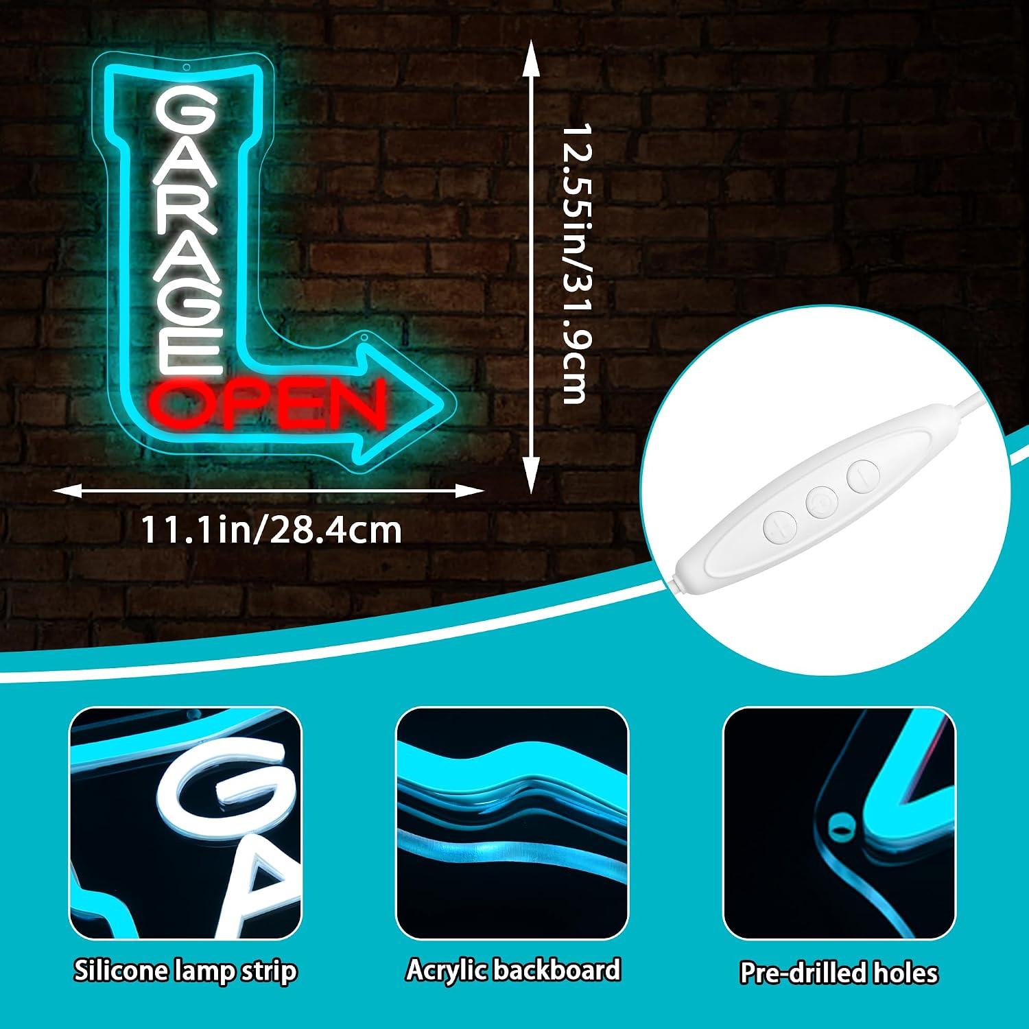 Garage Open Arrow Neon Sign Us - đánh giá và giá Auto Repair Shop Open